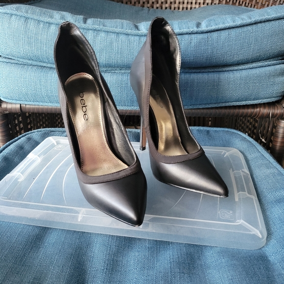 bebe black high heels - Picture 2 of 3